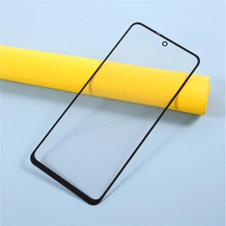 Screen Glass Lens + OCA Adhesive Replace Part for Xiaomi Redmi Note 9S 2020 - Black