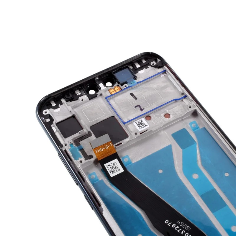 LCD Screen Display Digitizer Assembly with Frame (Without Logo) for Huawei Y9 (2019) / Enjoy 9 Plus - Black