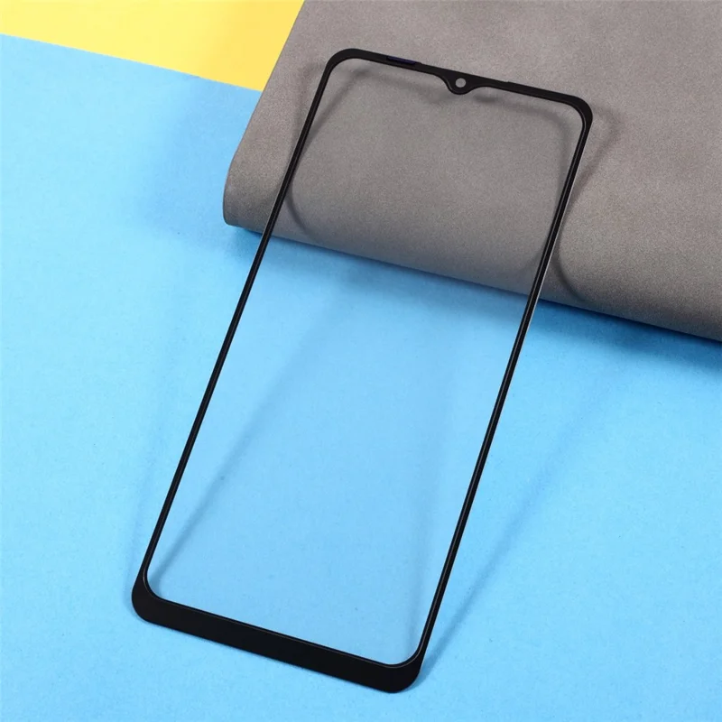 Lente de Vidro para Ecrã + Cola OCA de Substituição para Samsung Galaxy A02s (164,2 mm) A025 / A03s (164,2 mm) - Preto