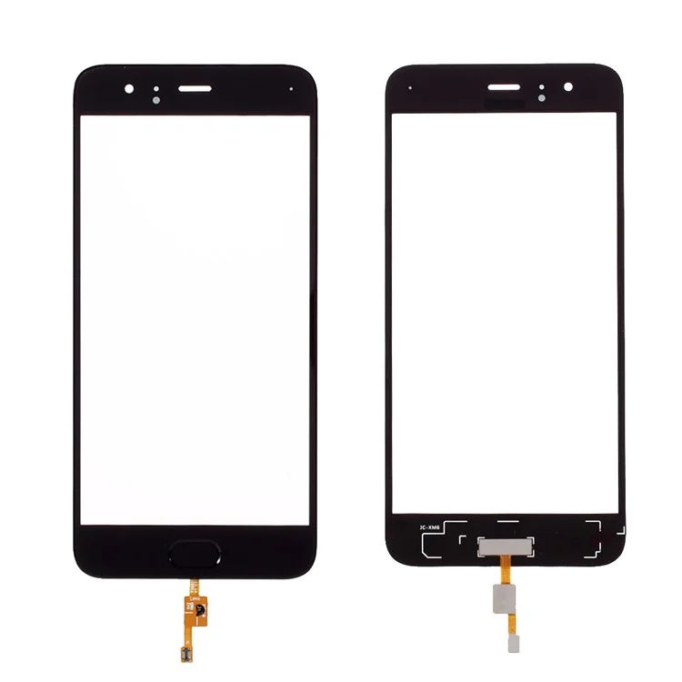 Digitizer Touch Screen Glass Replacement with Fingerprint Button Flex Cable for Xiaomi Mi 6 - Black