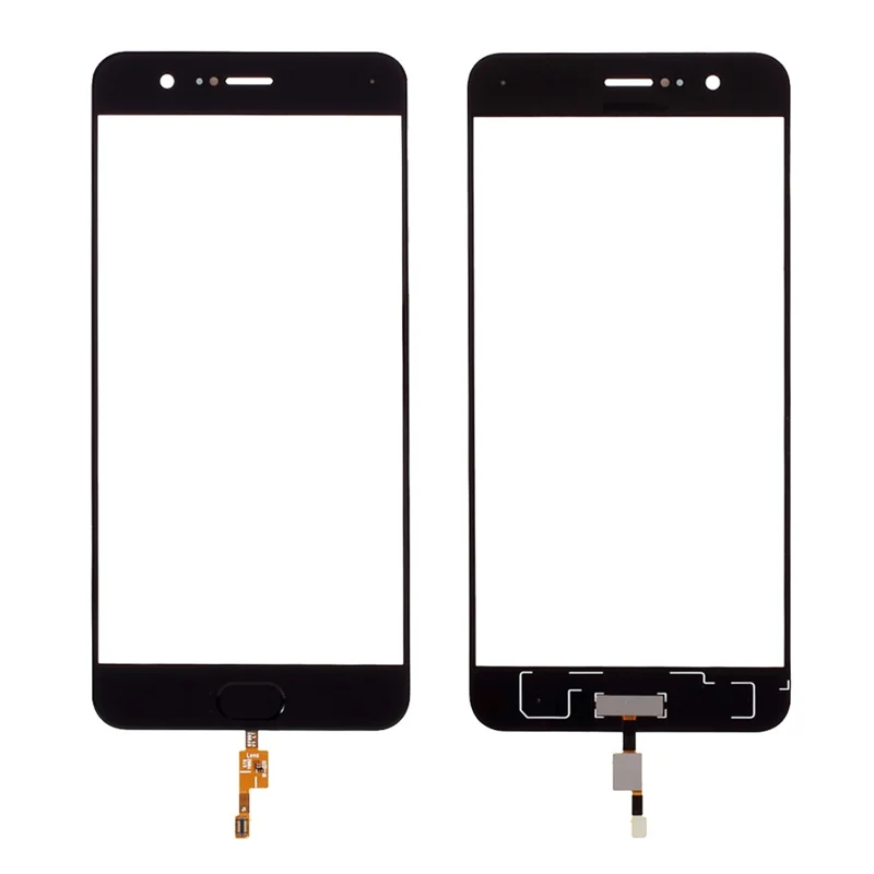 Digitizer Touch Screen Glass Replacement with Fingerprint Button Flex Cable for Xiaomi Mi Note 3 - Black