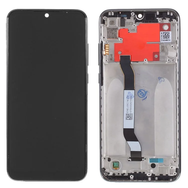 Pour Xiaomi Redmi Note 8T Grade S Screen OEM Écran LCD et Nigitizer Assembly + Pièce de Remplacement de Cadre (sans Logo) - le Noir