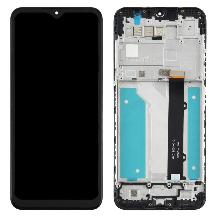 Assemblaggio di schermo LCD e digitizer + telaio per LG K41S LMK410EMW/LM-K410EMW/LM-K410 - Nero