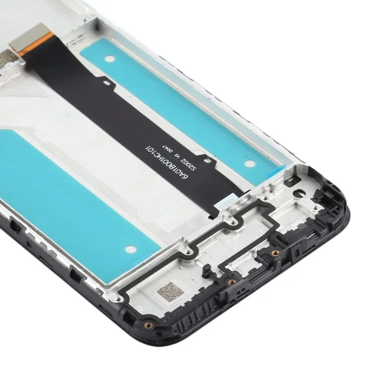 Assemblaggio di schermo LCD e digitizer + telaio per LG K41S LMK410EMW/LM-K410EMW/LM-K410 - Nero