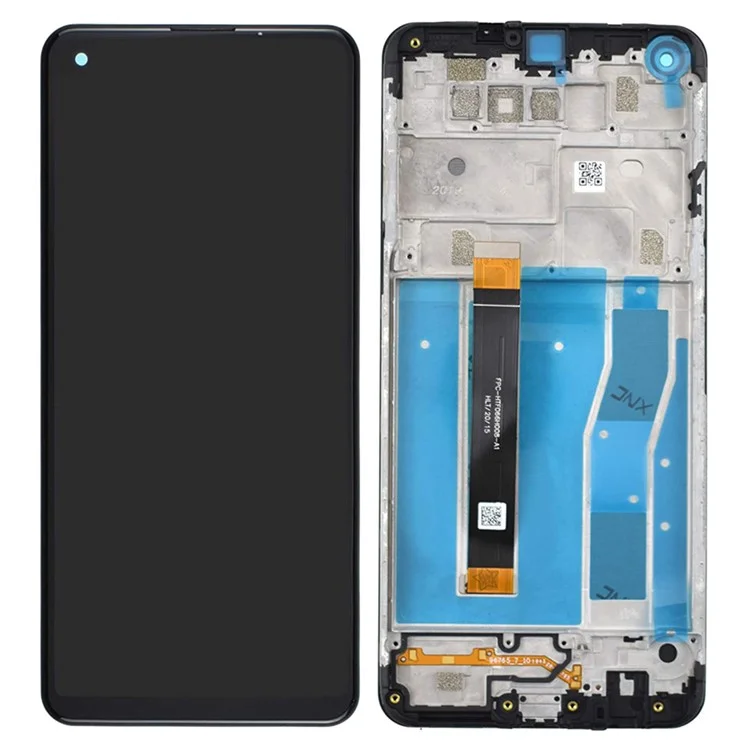 Assembly LCD Screen and Digitizer Assembly + Frame Part (without Logo) for LG K51S LMK510EMW/LM-K510EMW/LM-K510 - Black