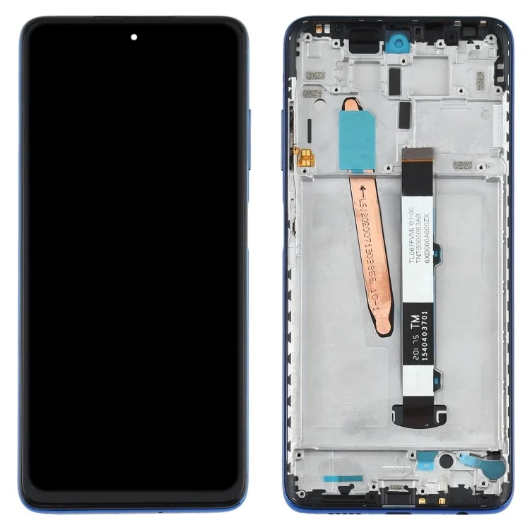 Para Xiaomi Poco X3 / Poco X3 NFC / Poco X3 Pro OEM LCD Tela e Montagem do Digitalizador + Peça da Estrutura - Azul