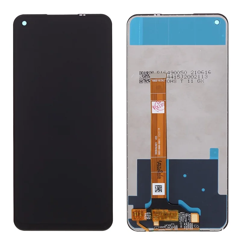 Pièce de rechange pour écran LCD et assemblage du numériseur pour Oppo A73 5G / Oppo A72 5G / Realme V5 5G / Realme Q2 / K7X - Noir
