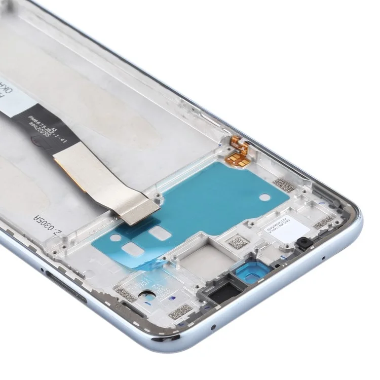 LCD Screen and Digitizer Assembly + Frame Repair Part for Xiaomi Redmi Note 9S / Note 9 Pro - White(Glacier White)