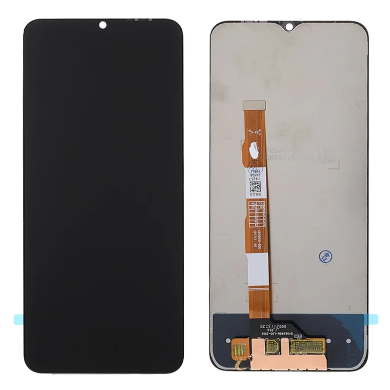 Pièce de rechange d'assemblage d'écran LCD et de digitiseur OEM pour vivo Y11s / Y12a - Noir