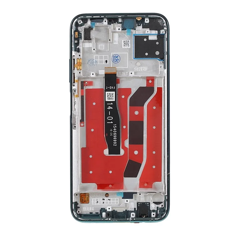 Для Huawei P40 lite 4G / nova 6 SE ЖК-дисплей и сенсорный экран в сборе + запчасти с рамкой (без логотипа) - зеленый