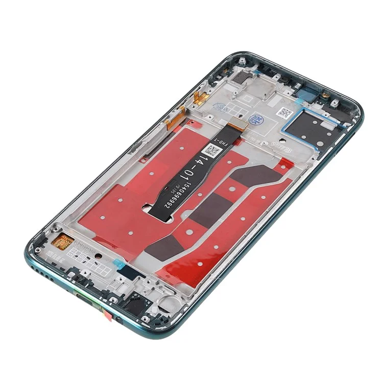 Для Huawei P40 lite 4G / nova 6 SE ЖК-дисплей и сенсорный экран в сборе + запчасти с рамкой (без логотипа) - зеленый