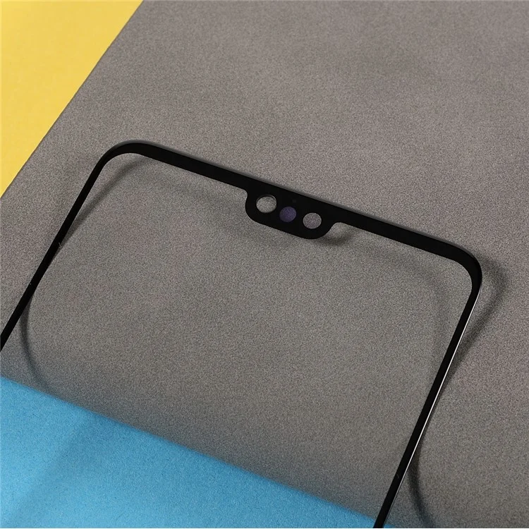 Front Screen Glass Lens Replacement Repair Part (with Fingerprint Bracket) for Huawei P20