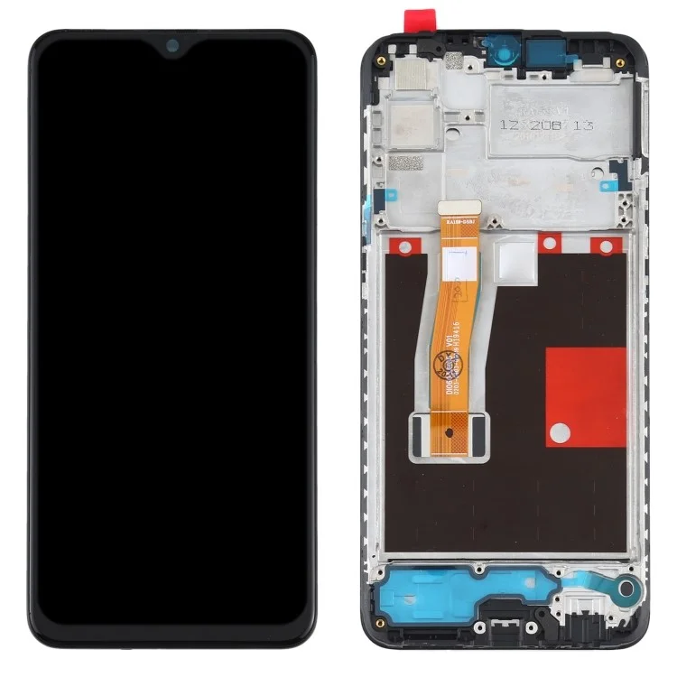 Ensamblay LCD Pantalla y Conjunto Digitizador + Parte de Repuesto de Cuadro Para Oppo Realme 5 Pro/Realme Q RMX1971 - Negro