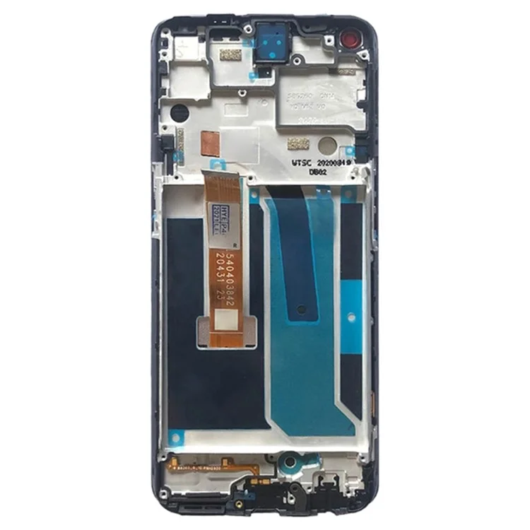 Tela LCD e Montagem do Digitalizador de Grau B + Peça de Substituição do Quadro (sem Logotipo) para OnePlus Nord N10 5G - Preto