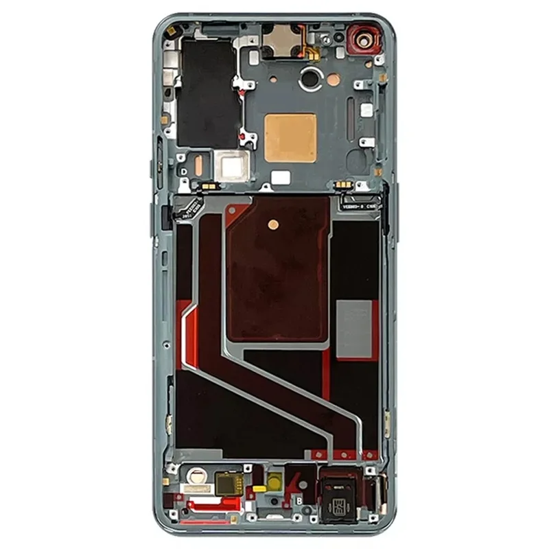 قطعة شاشة AMOLED من الدرجة B لهاتف OnePlus 9 Pro 5G مع محوّل الإشارة + هيكل (بدون شعار) - أخضر