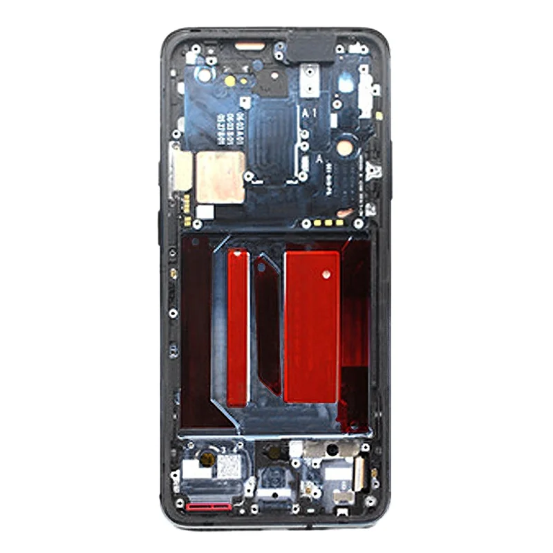 Grade B AMOLED Screen and Digitizer Assembly + Frame Part (without Logo) for OnePlus 7 Pro - Black