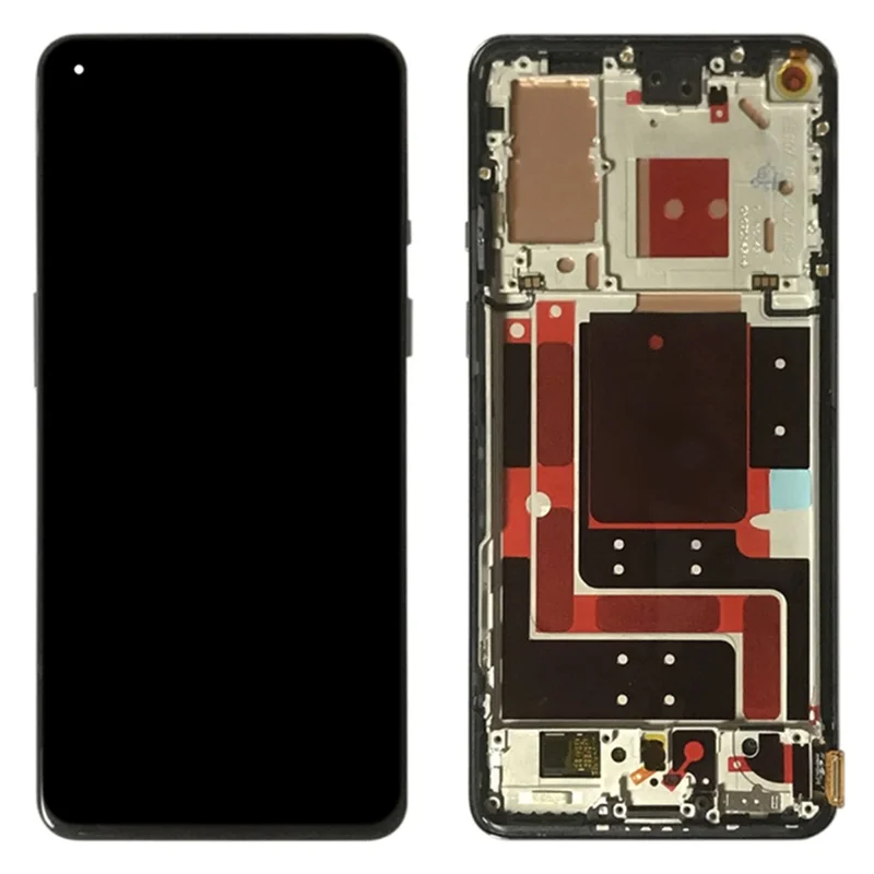 Grade B AMOLED-scherm en digitizerbouwgroep + frameonderdeel (zonder logo) voor OnePlus 9 (EU/VS-versie) - Blauw