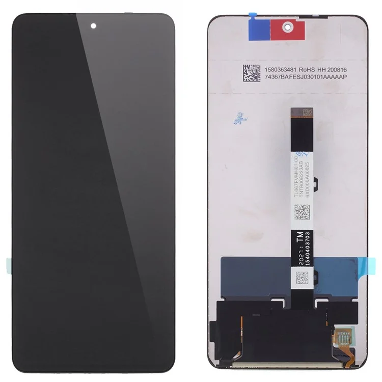 Reparación de pantalla LCD y conjunto de digitalizador de grado C (sin logotipo) para Xiaomi Poco X3 / Poco X3 NFC / Poco X3 Pro / Mi 10T Lite 5G / Redmi Note 9 Pro 5G - Negro