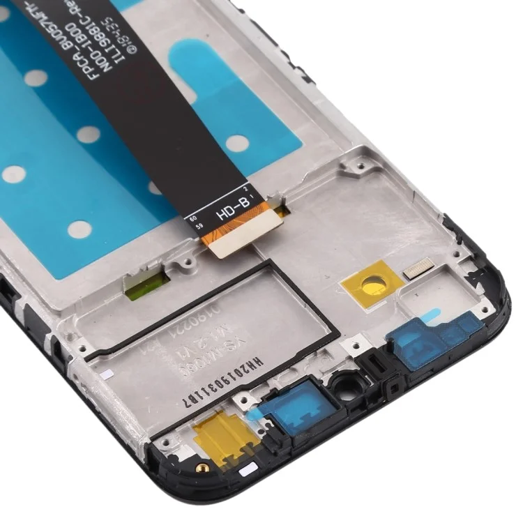 Grade B LCD-Bildschirm und Digitizer-Baugruppe + Rahmenersatz für Honor 8S 2020 - Schwarz