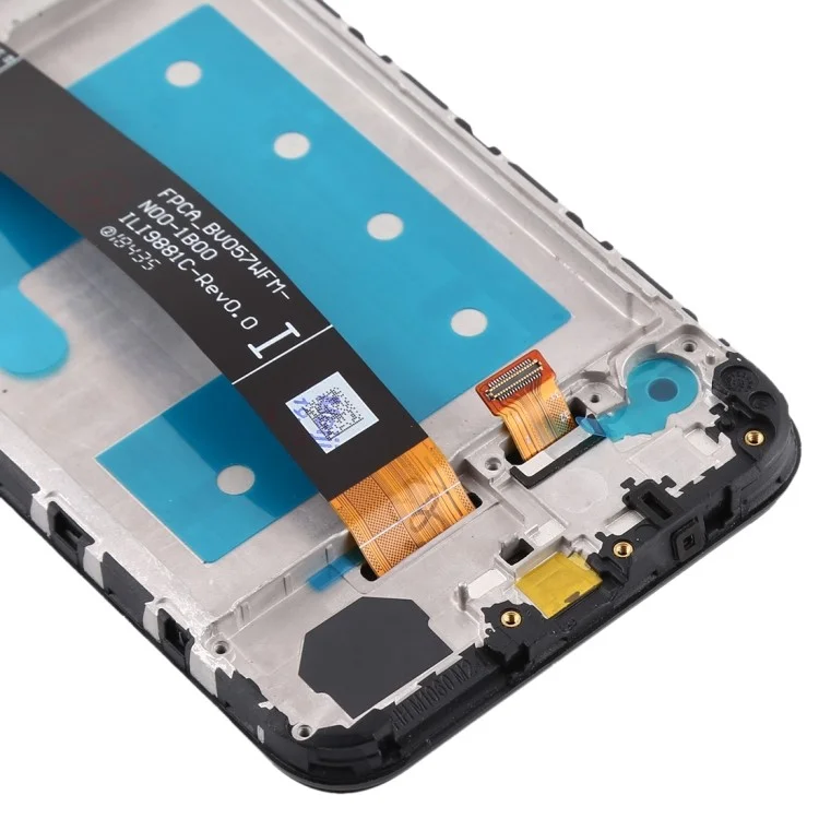 Grade B LCD-Bildschirm und Digitizer-Baugruppe + Rahmenersatz für Honor 8S 2020 - Schwarz