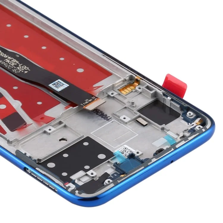 Écran LCD de Grade B et Numériseur Assemblage + Remplacement de Cadre (sans Logo) Pour Huawei Nova 5i - Bleu