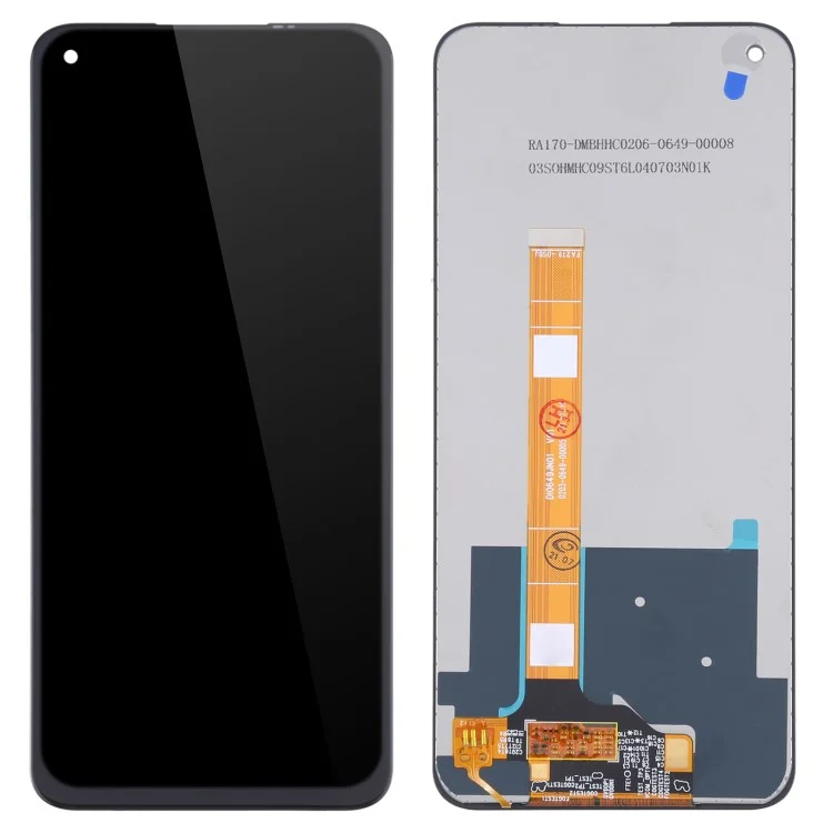 Parte de Reemplazo de Ensamblaje de Pantalla LCD de Grado B (sin Logotipo) Para Realme 6/6i (india)/6s/narzo 20 Pro RMX2001 - Negro