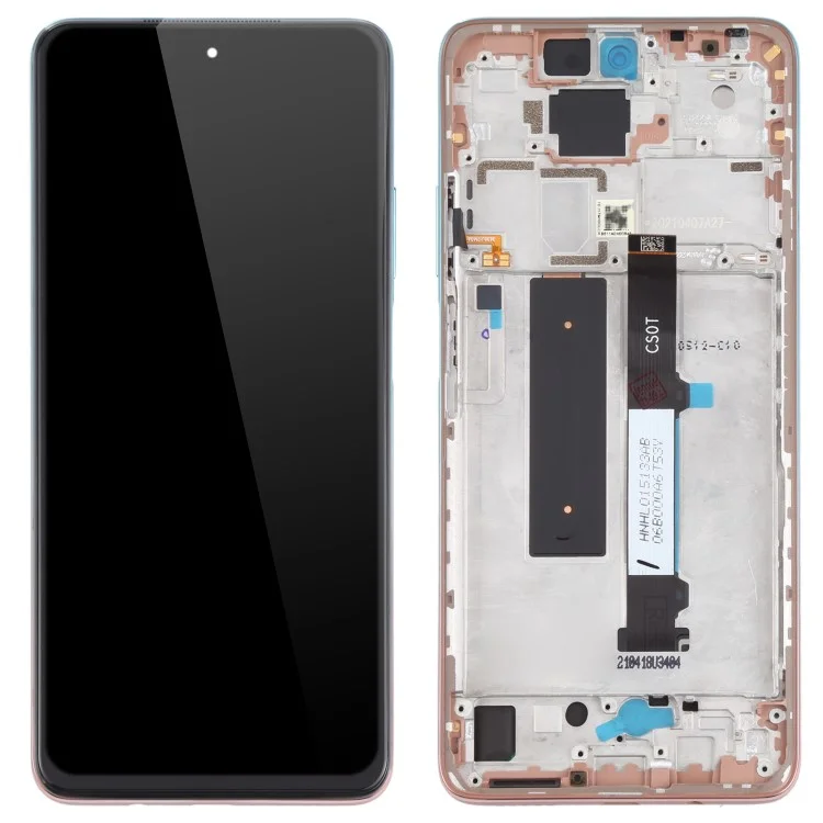 LCD -bildschirm Und Digitalisierer Der Grad B (ohne Logo) Für Xiaomi Redmi Note 9 Pro 5g (ohne Logo) / Mi 10T Lite 5G M2007J17C/M2007J17G - Gradientenblau/rosa