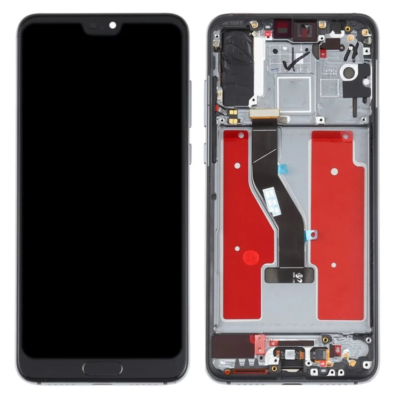 Grade S OEM OLED Screen and Digitizer Assembly + Frame Replacement Part (without Logo) for Huawei P20 Pro - Blue