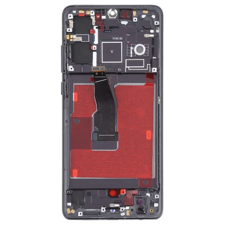 OEM Grade S OLED Screen and Digitizer Assembly + Frame Replacement Part (without Logo) for Huawei P30 - Black