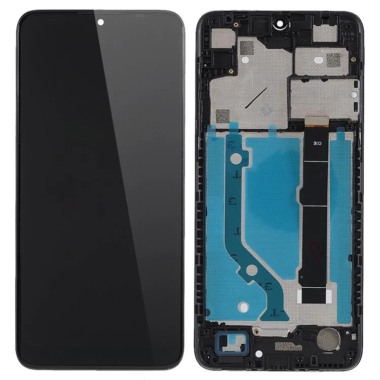 For Alcatel 1V (2020) 5007 Grade B LCD Screen and Digitizer Assembly + Frame Part (without Logo) - Black