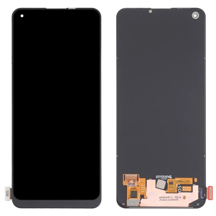 Grad A OEM -demontagembly AMOLED -bildschirm Und Digitalisiererbaugruppe + Rahmenteil (ohne Logo) Für Realme 8 RMX3085