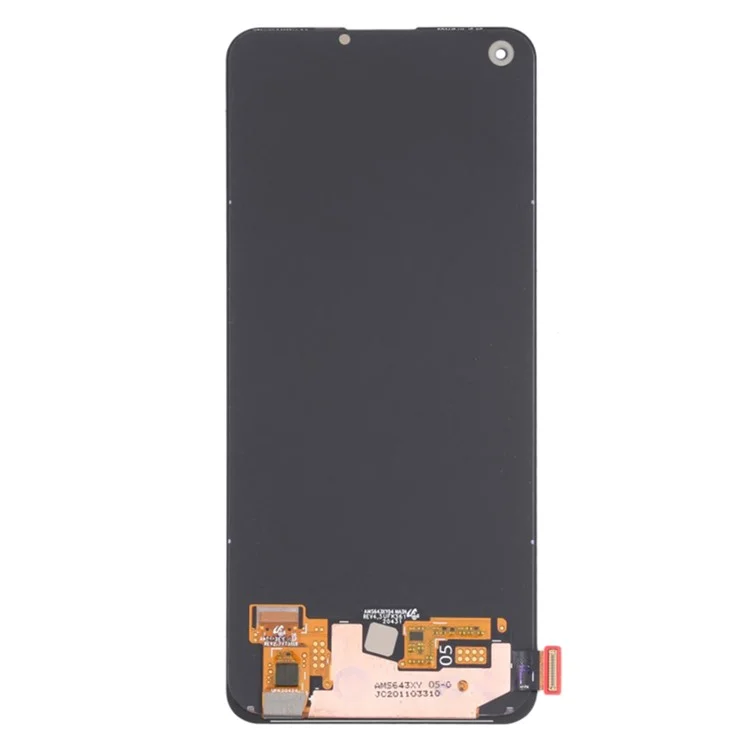 Grad A OEM -demontagembly AMOLED -bildschirm Und Digitalisiererbaugruppe + Rahmenteil (ohne Logo) Für Realme 8 RMX3085