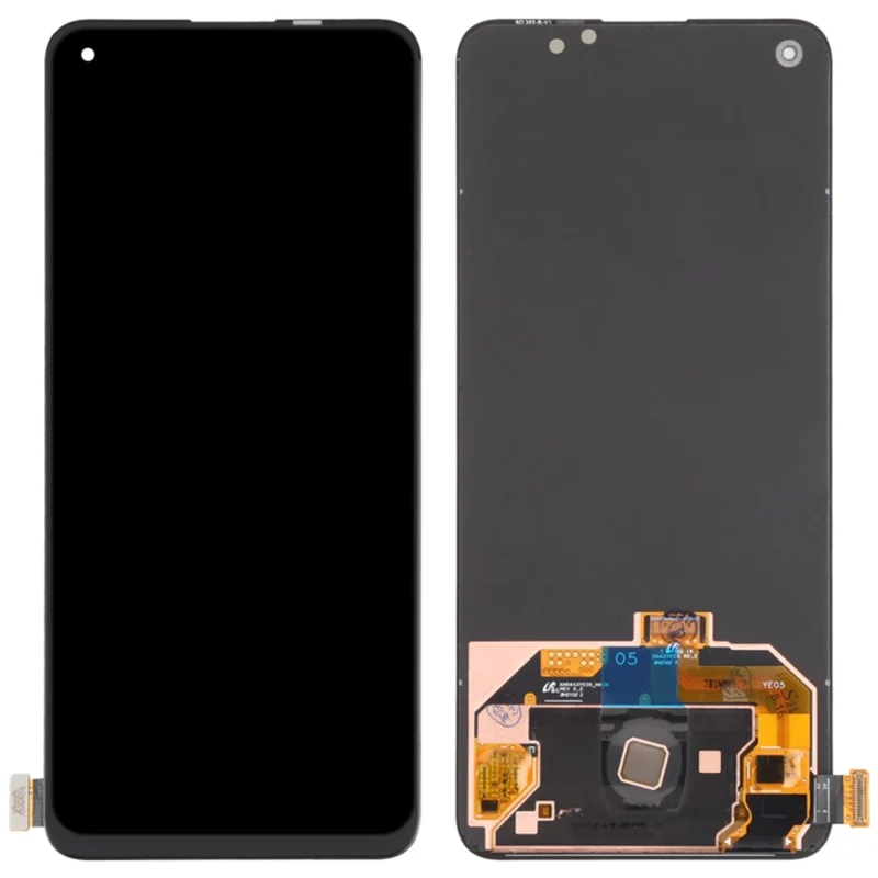 Para Oppo Reno6 5G / Reno7 5G (China) / Reno6 4G PEQM00 CPH2251 Grau A OEM Desmontagem AMOLED Ecrã e Digitalizador Montagem Peça (sem Logótipo)