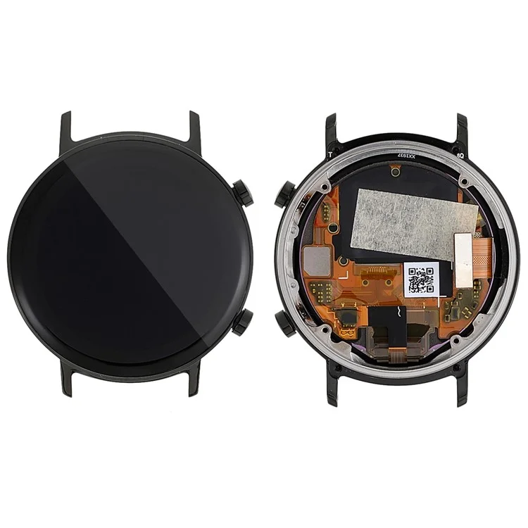 For Huawei Watch GT 2 42mm 2019 1.2" Grade S OLED Screen and Digitizer Assembly + Frame Part (without Logo) - Black