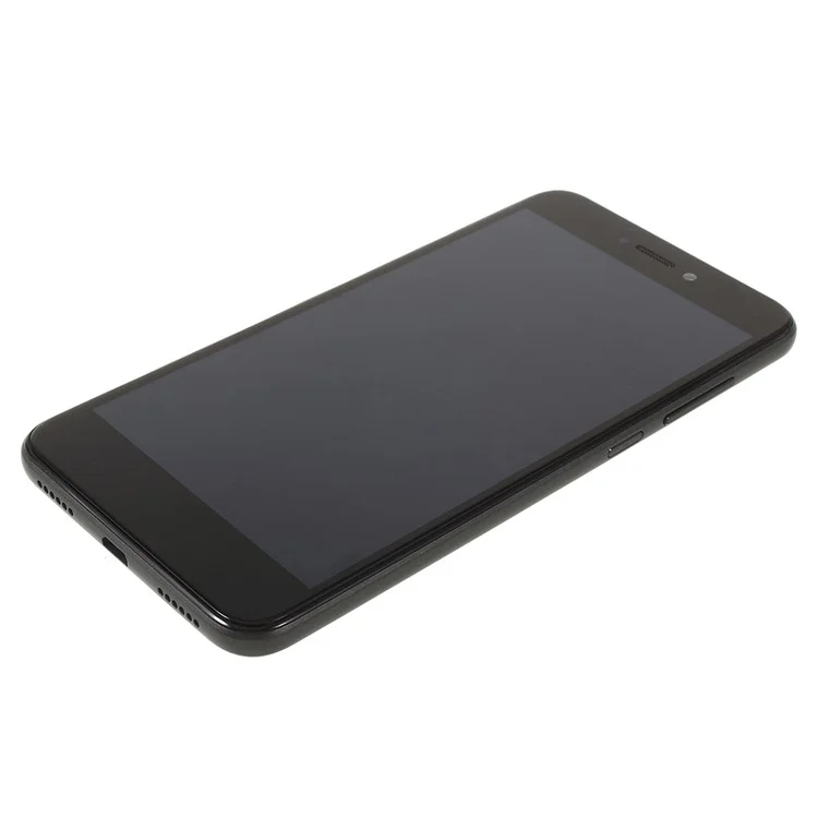 Para Huawei P8 Lite (2017)/Honor 8 Lite Pantalla LCD y conjunto de digitalizador de Grado B + Parte del marco (sin logotipo) - Negro