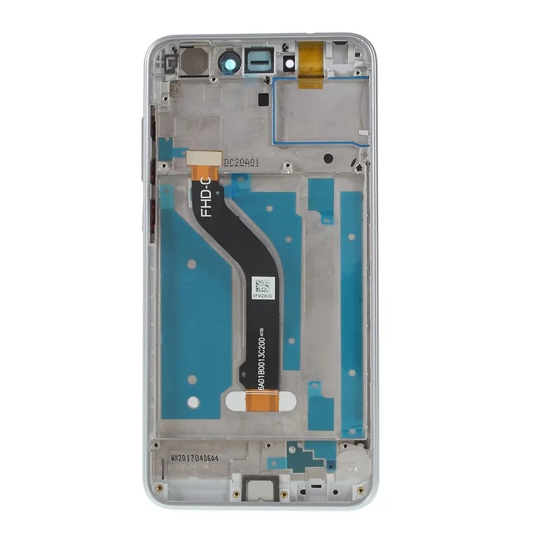 Per Huawei P8 Lite (2017)/Honor 8 Lite Grade B LCD Schermo e Digitazer Assembly + Frame Part (senza Logo) - Bianca