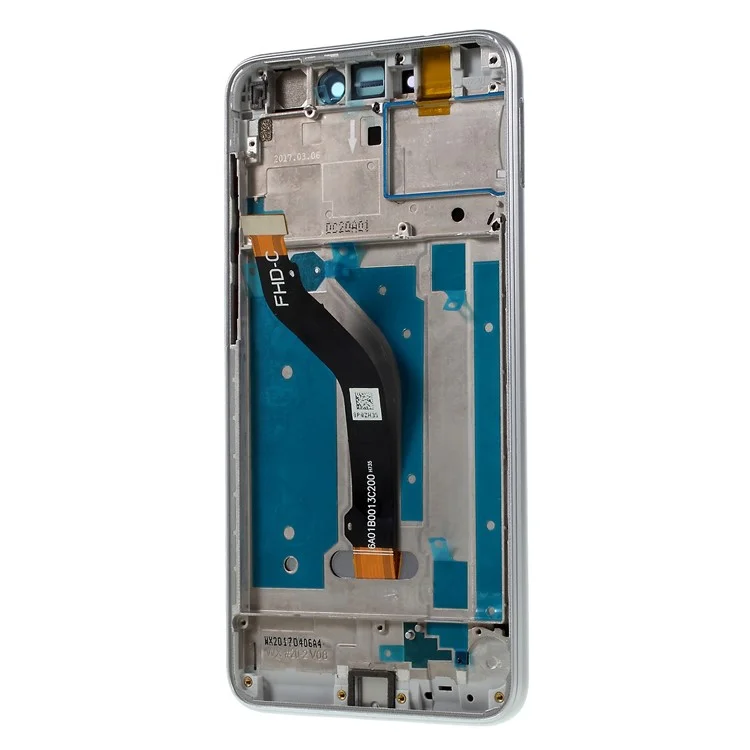 Per Huawei P8 Lite (2017)/Honor 8 Lite Grade B LCD Schermo e Digitazer Assembly + Frame Part (senza Logo) - Bianca