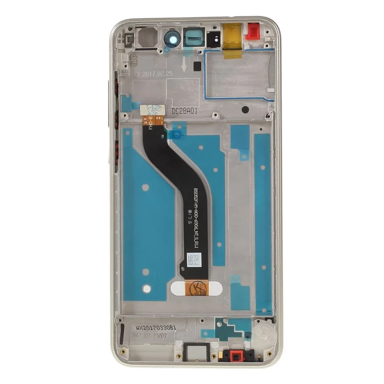 For Huawei P8 Lite (2017)/Honor 8 Lite Grade B LCD Screen and Digitizer Assembly + Frame Part (without Logo) - Gold