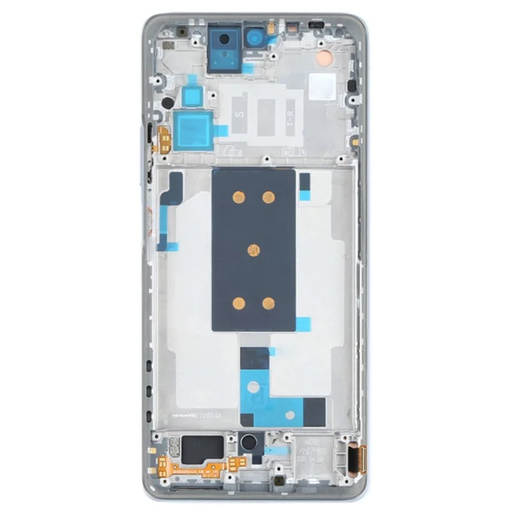 Für Xiaomi 11T/11T Pro Grad S OEM AMOLED -bildschirm Und Digitalisiererbaugruppe + Rahmen Teile Ersetzen (ohne Logo) - Silber-