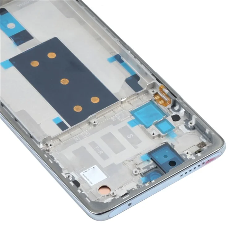 Für Xiaomi 11T/11T Pro Grad S OEM AMOLED -bildschirm Und Digitalisiererbaugruppe + Rahmen Teile Ersetzen (ohne Logo) - Silber-