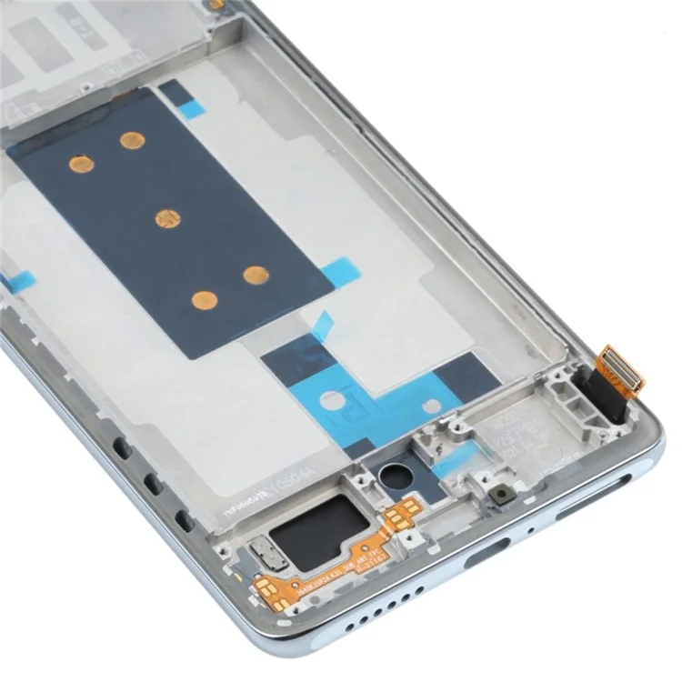 Für Xiaomi 11T/11T Pro Grad S OEM AMOLED -bildschirm Und Digitalisiererbaugruppe + Rahmen Teile Ersetzen (ohne Logo) - Silber-