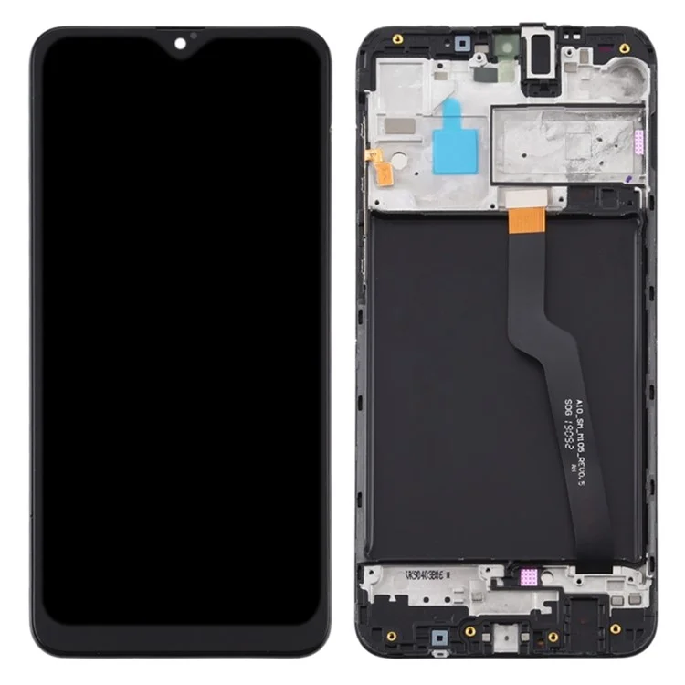 Für Samsung Galaxy A10 A105 Grade C LCD-Bildschirm und Digitizer-Baugruppe + Rahmenersatzteil (ohne Logo)