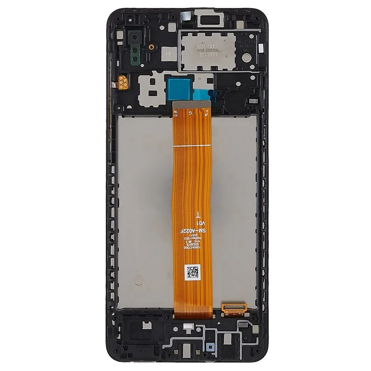Pour Samsung Galaxy A02 A022 Écran LCD et Assemblage de Numériseur de Classe C + Pièce de Remplacement de Cadre (sans Logo)