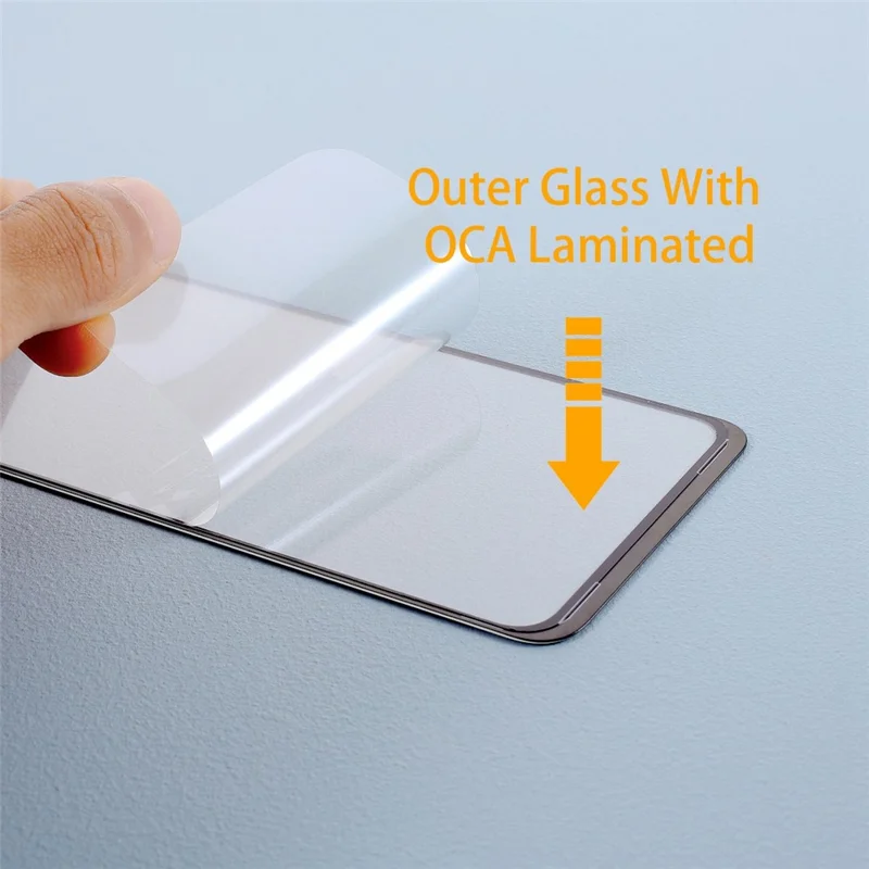 For Huawei Honor Play 3 Grade C Screen Glass Lens + OCA Adhesive Replacement (without Logo)