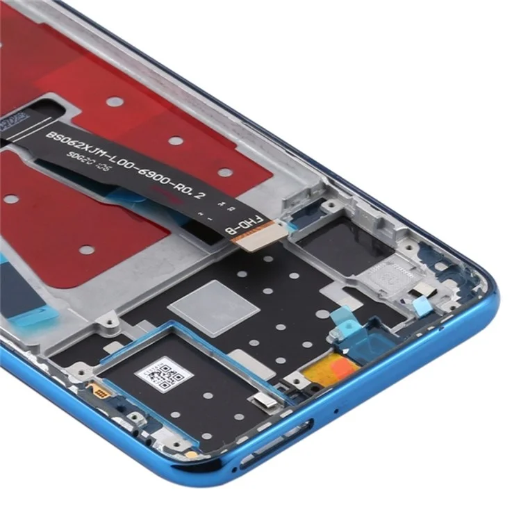 Para Huawei P30 Lite (Cámara de 48MP) Pantalla LCD y Conjunto de Digitalizador de Grado C + Pieza de Reemplazo de Marco (sin Logotipo) - Azul