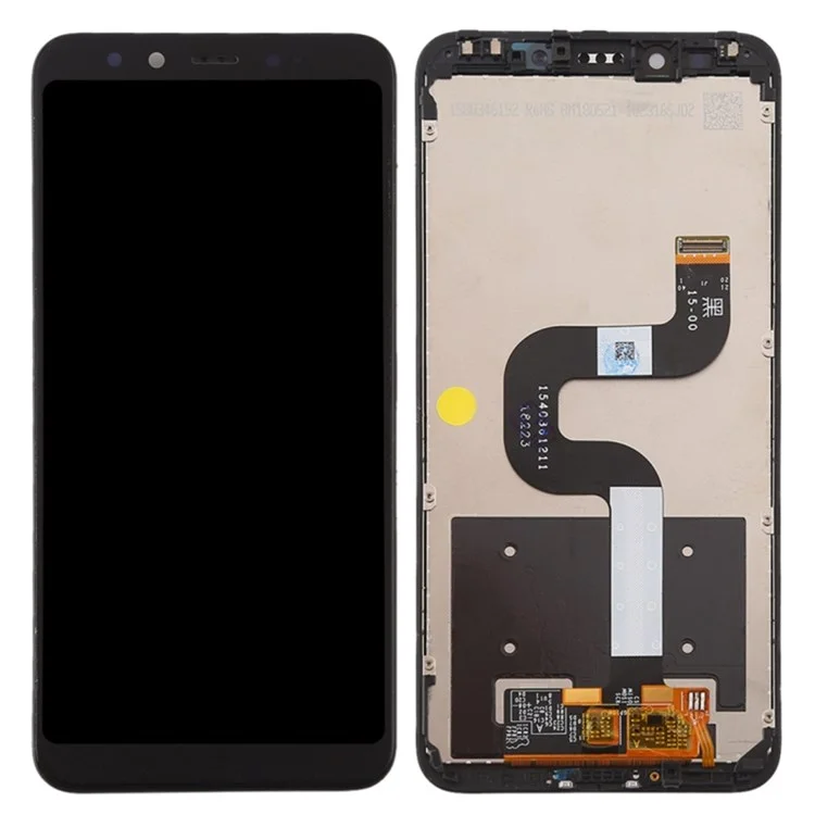For Xiaomi Mi A2/Mi 6X (China) Grade C LCD Screen and Digitizer Assembly + Frame Replacement Part (without Logo) - Black