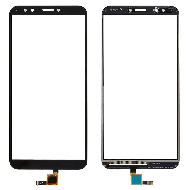 Para Huawei Y7 (2018)/Honor 7C/Huawei Disfruta 8 (China) Digitizador Táctil Part De Reemplazo De Vidrio (sin Logotipo) - Negro