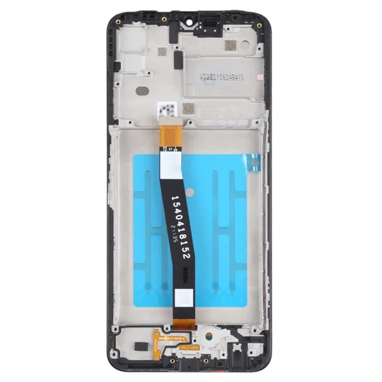 Para Samsung Galaxy A22 5G (versión de Ee. Uu.)/(versión de la Ue) A226 Grado S Pantalla LCD y Parte de Marco Digitizer + Parte (sin Logotipo) - Negro