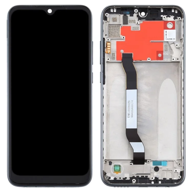 Pour Xiaomi Redmi Note 8T Pièce de rechange Grade C LCD Écran et assemblage Digitizer + Cadre (sans logo) - Noir