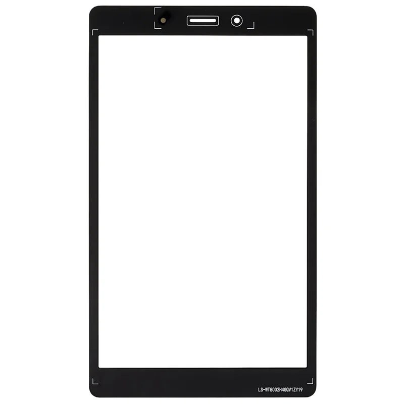 For Samsung Galaxy Tab A 8.0 (2019) SM-T295 (LTE) Front Screen Glass Lens Replacement (without Logo) - Black
